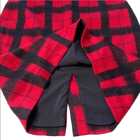 Talbots Wool Blend Buffalo Plaid Window Pane Pencil Skirt Lined Back Slit Warm - Picture 13 of 15